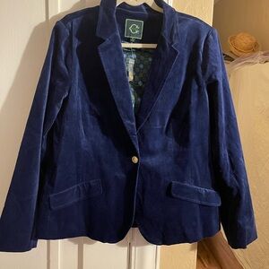 C. Wonder Navy Velvet Blazer